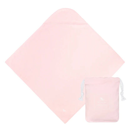 Dock and Bay. Baby/Toddler Hooded Towel in Peekaboo Pink. Carbon Neutral Product