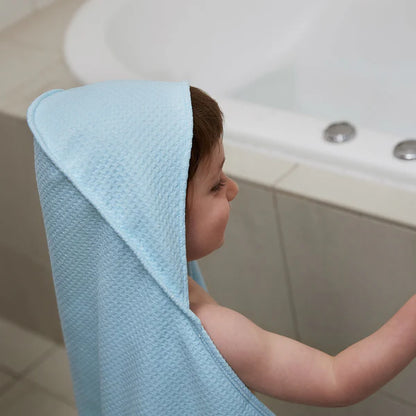 Dock and Bay- Baby/Toddler Hooded Towel in Bestie Blue. Carbon Neutral Product