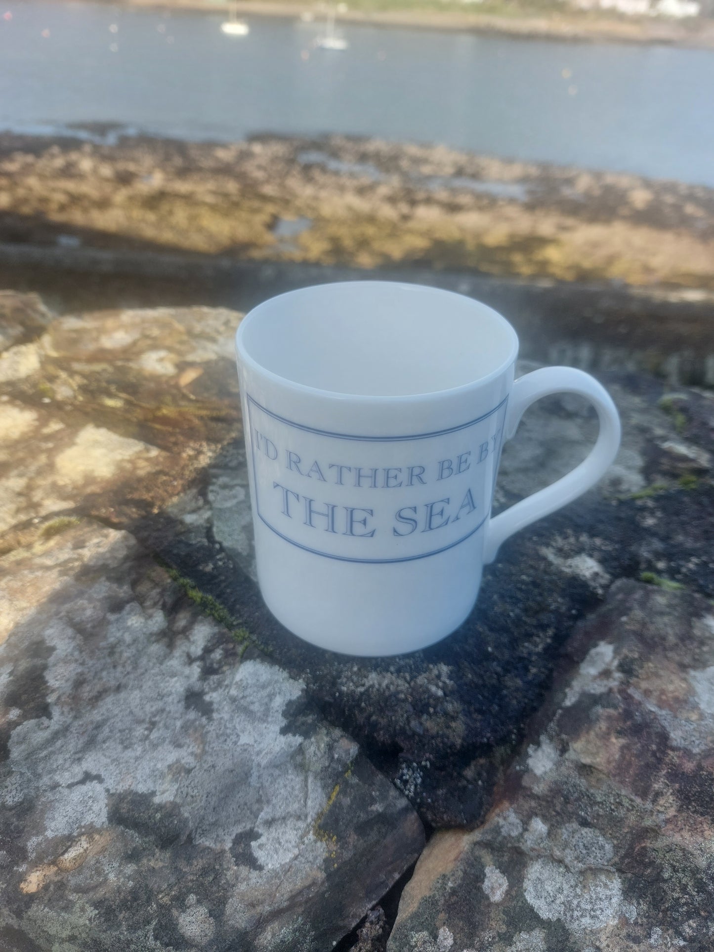 I'd Rather Be By the Sea Mug- Fine Bone China