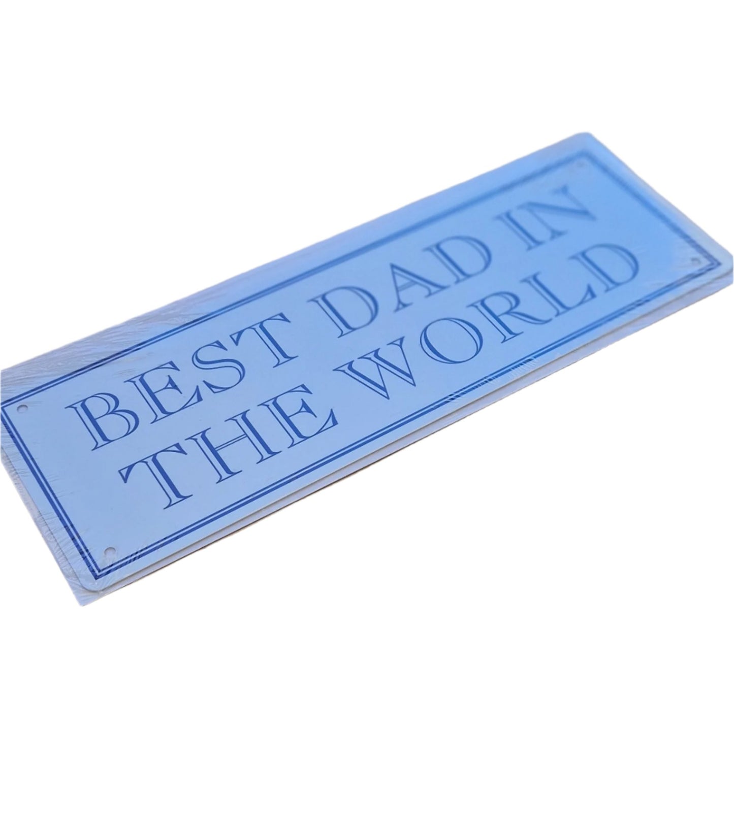 Best Dad In The World Slim Tin Sign