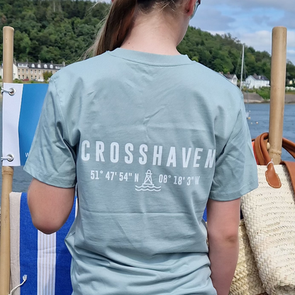 Crosshaven T Shirt Childrens. Aloe Green