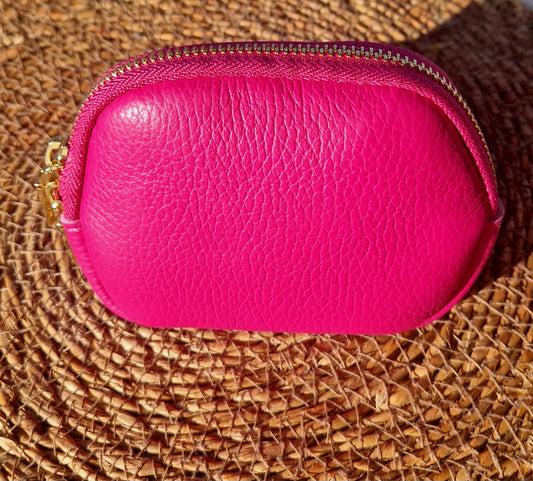 Ladies Leather Purse in Pink