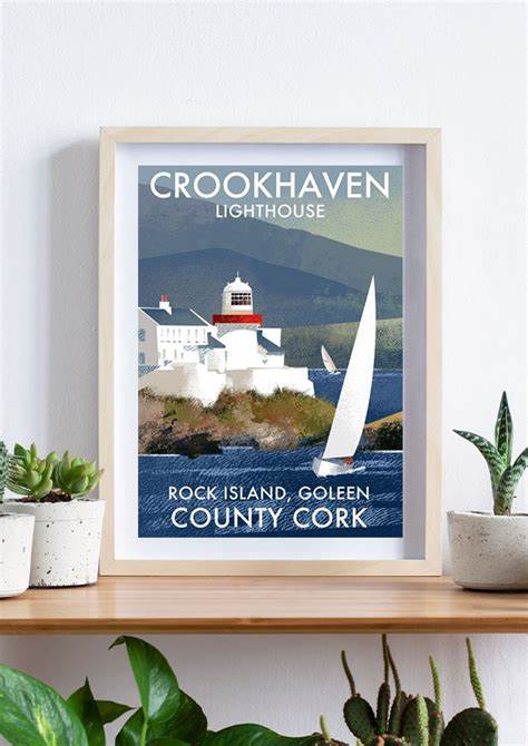 Crookhaven Lighthouse Goleen Co. Cork. Framed Print. Roger O Reilly