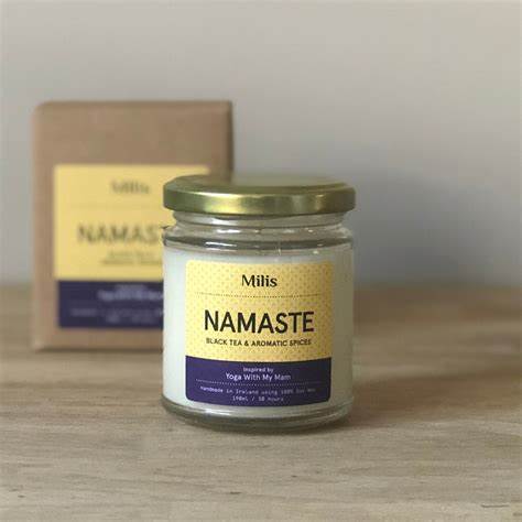 Milis Namaste Candle. 190ml. 30hrs burn time.