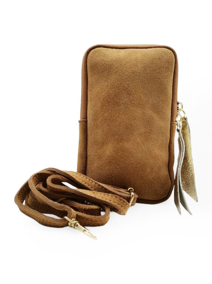 Leather Mobile Phone Crossbody Pouch