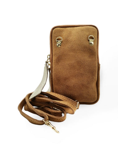 Leather Mobile Phone Crossbody Pouch