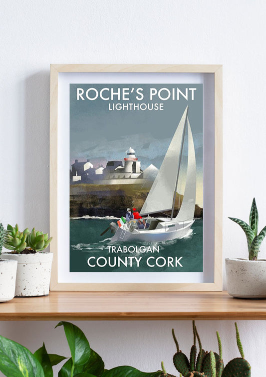 Roches Point Framed Print. Roger O Reilly. (Coastal View)