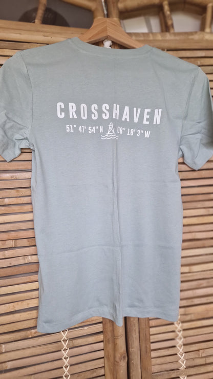 Crosshaven T Shirt Childrens. Aloe Green